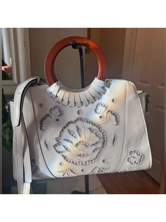 Patricia Nash Handbags - Patricia Nash - Lyon Medium Satchel w/Crossbody - LIKE NEW Elegant Leather Bag